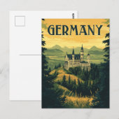 Bavaria Travel Souvenir - Duits Kasteel Briefkaart (Voorkant / Achterkant)