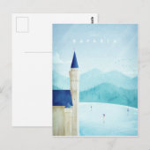 Bavaria Vintage Travel Poster - Art Briefkaart (Voorkant / Achterkant)