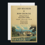 Bavaria Wedding Invitation Germany Bad Tolz Isar Kaart<br><div class="desc">Bavaria Wedding Invitations met een  natuur op de Isar in de stad Bad Tolz. Dit coole middeleeuwse retro-Beierse ontwerp is de perfecte manier om gasten te verzamelen voor je Beieren-Duitse bruiloft.</div>