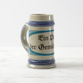 Bavarian beer toast Gemütlichkeit Prosit Bierpul (Voorkant links)