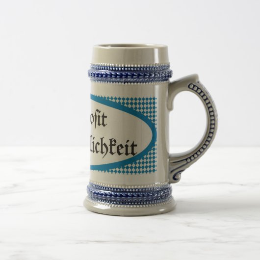 Bavarian beer toast Gemütlichkeit Prosit Bierpul (Rechts)