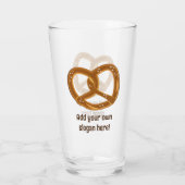 Bavarian Bread Pretzel met zout - voeg grappige te Glas (Achterkant)