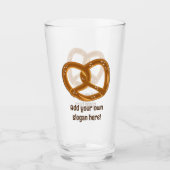 Bavarian Bread Pretzel met zout - voeg grappige te Glas (Voorkant)