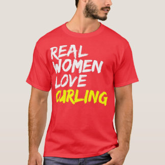Bavarian Curling Team Real Women Love Curling T-shirt
