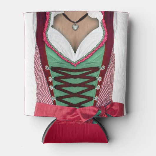 Bavarian Dirndl Blikjeskoeler (Voorkant)