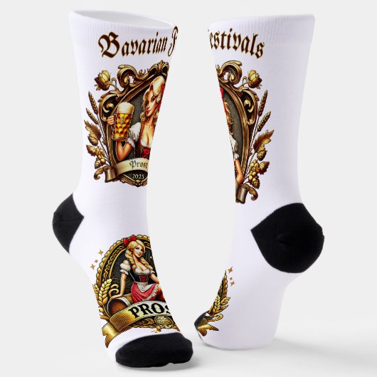 Bavarian Festivals - Prost - Kirchweih 2025 Sokken (Gebogen)