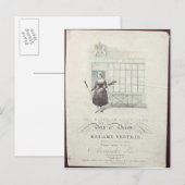 Bavarian Girls Song van Maxim Gouci, zangblad Briefkaart (Voorkant / Achterkant)