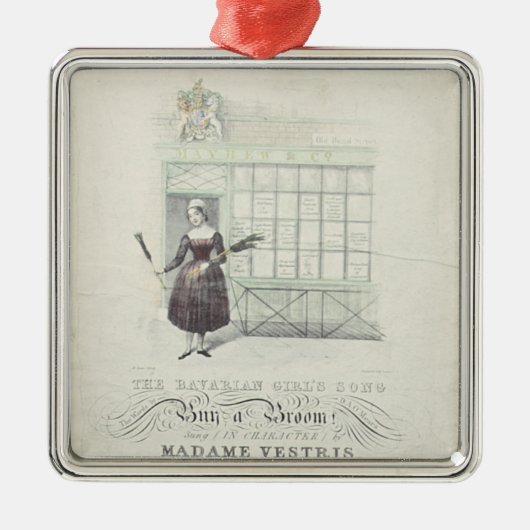 Bavarian Girls Song van Maxim Gouci, zangblad Metalen Ornament (Voorkant)