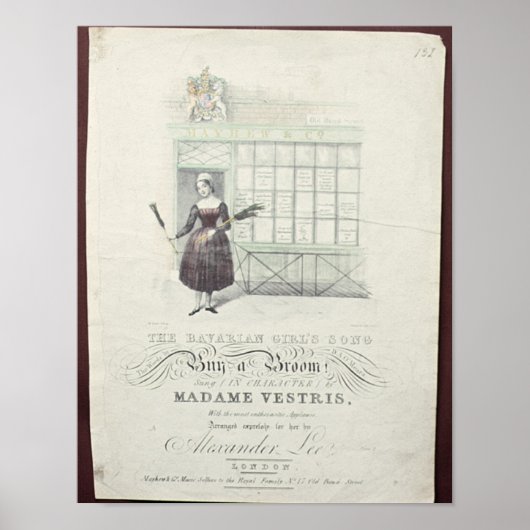 Bavarian Girls Song van Maxim Gouci, zangblad Poster (Voorkant)