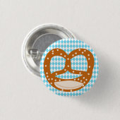 Bavarian Pretzel (Brezn) Corsage Button (Voorkant /achterkant)