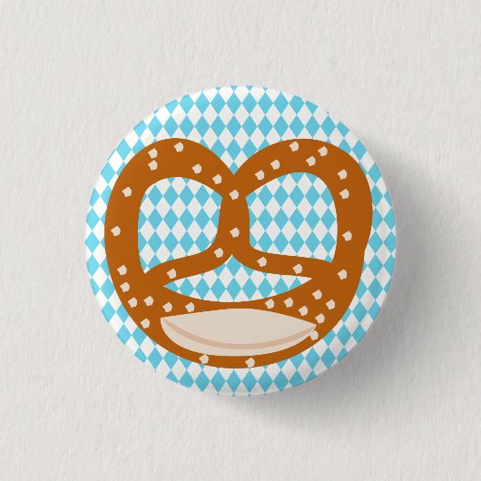 Bavarian Pretzel (Brezn) Corsage Button (Voorkant)