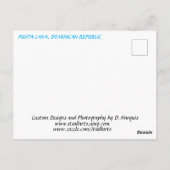 BAVARO BEACH #1 Briefkaart (Achterkant)