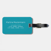 Bavaro Beach Caribbean Dominican Republic Souvenir Bagagelabel (Achterkant horizontaal)