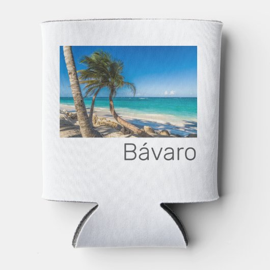 Bavaro Beach Caribbean Dominican Republic Souvenir Blikjeskoeler (Voorkant)