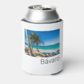 Bavaro Beach Caribbean Dominican Republic Souvenir Blikjeskoeler (Blikje Achterkant)