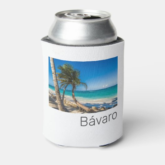 Bavaro Beach Caribbean Dominican Republic Souvenir Blikjeskoeler (Blikje Achterkant)