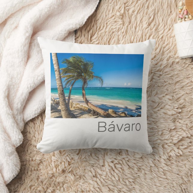 Bavaro Beach Caribbean Dominican Republic Souvenir Kussen (Deken)