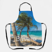 Bavaro Beach Caribbean Dominican Republic Souvenir Schort (Voorkant)