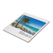 Bavaro Beach Caribbean Dominican Republic Souvenir Tegeltje (Zijkant)
