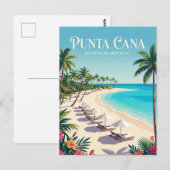 Bavaro Beach Dominicaanse Republiek Briefkaart (Voorkant / Achterkant)