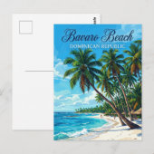 Bavaro Beach Dominicaanse Republiek Briefkaart (Voorkant / Achterkant)