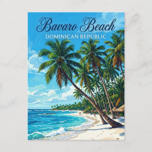 Bavaro Beach Dominicaanse Republiek Briefkaart (Voorkant)