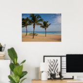 Bavaro Beach, Dominicaanse Republiek Coconut Trees Poster (Thuiskantoor)
