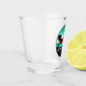 Bavaro Beach Dominicaanse Retro Sunset Souvenir 60 Shot Glas (Links)