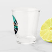 Bavaro Beach Dominicaanse Retro Sunset Souvenir 60 Shot Glas (Rechts)