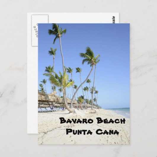 Bavaro Beach op het eiland Punta Cana Briefkaart (Voorkant / Achterkant)