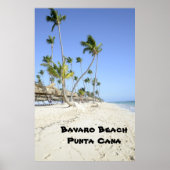 Bavaro Beach op het eiland Punta Cana Poster (Voorkant)