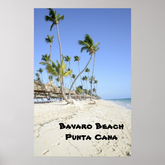 Bavaro Beach op het eiland Punta Cana Poster (Voorkant)