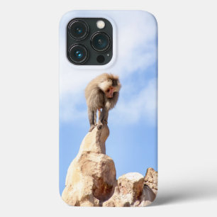 Baviaan aap boven op een berg Case-Mate iPhone case