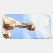 Baviaan aap boven op een berg Case-Mate iPhone case (Achterkant (horizontaal))