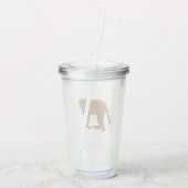 Baviaan aap kunst acryl drinkbeker (Achterkant)