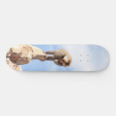 Baviaan aap op de top van een berg persoonlijk skateboard (Horizontaal)