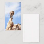 Baviaan aap op de top van een berg visitekaartje (Voorkant / Achterkant)