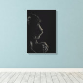 Baviaan Canvas Afdruk (Insitu (Houten vloer))