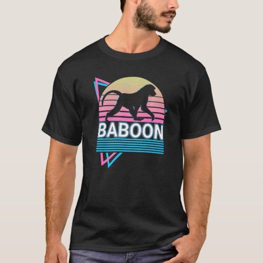 Baviaan Retro T-shirt (Voorkant)
