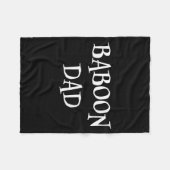 Baviaan vader grappig schattig Halloween baviaan l Fleece Deken (Voorkant (Horizontaal))