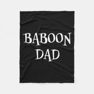 Baviaan vader grappig schattig Halloween baviaan l Fleece Deken
