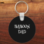 Baviaan vader grappig schattig Halloween baviaan l Sleutelhanger (Voorkant)