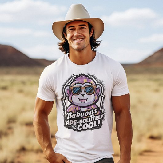 Bavianen zijn aap-absoluut cool t-shirt