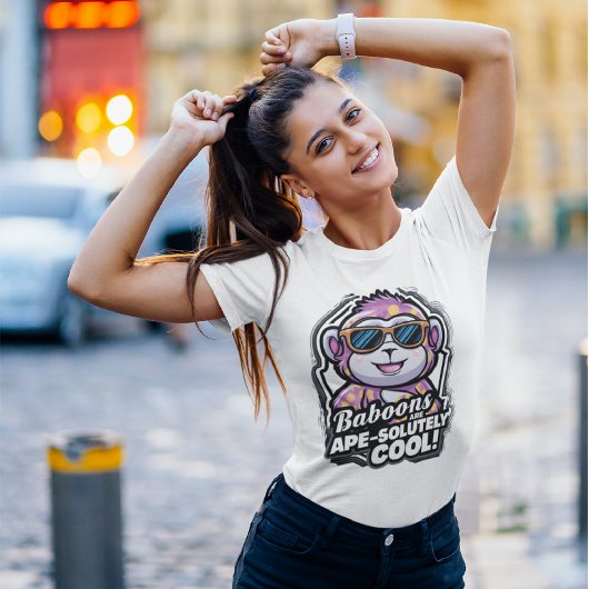 Bavianen zijn aap-absoluut cool t-shirt