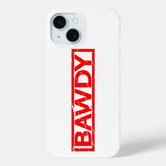 Bawdy Stamp Case-Mate iPhone Case (Achterkant)