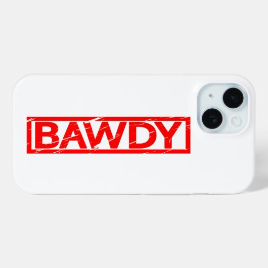 Bawdy Stamp Case-Mate iPhone Case (Achterkant (horizontaal))