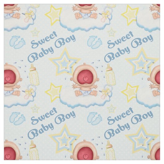 Bawling Baby Boy Stof (Swatch)