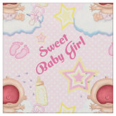 Bawling Baby Girl Stof (Close Up)