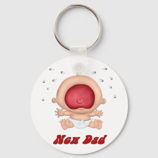 Bawling Baby - nieuwe vader Sleutelhanger (Voorkant)