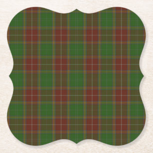 Baxter (Buchanan) Clan Tartan Kartonnen Onderzetters